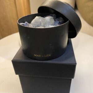 Pot small en métal Blue crystal à parfumer avec le parfum de son choix Nom du - Matins du monde